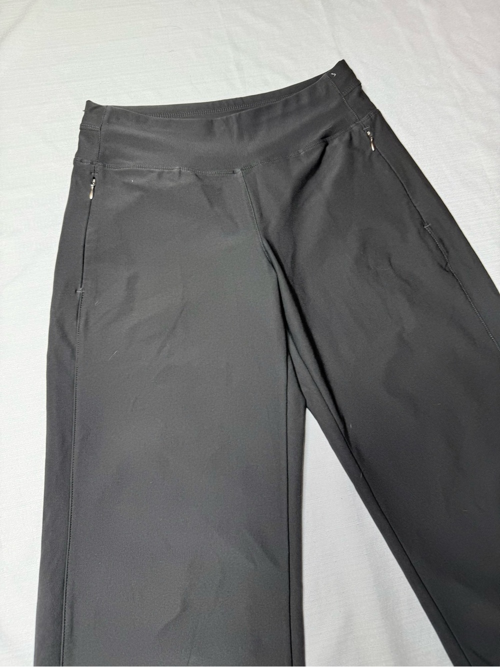 Lucy Women XS Charcoal Gray Wide Leg Capris Pants Fitness Yoga Active Wear - Picture 2 of 9